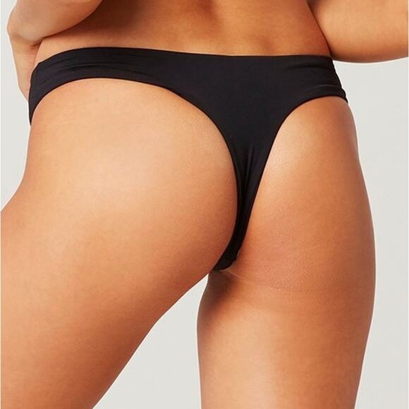L*Space RIO Itsy Bikini Bottom In Black XL - Picture 2 of 8
